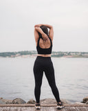 Charcoal Ribbed Seamless Leggings